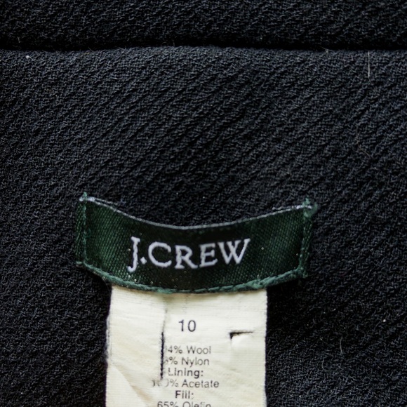 J. Crew Classic Black PEA Coat - Picture 5 of 5